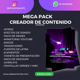 Pack Creador de contenido